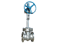 Wedge type floodgate valve of dark pole